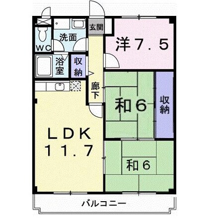 マリッチ今宿の物件間取画像